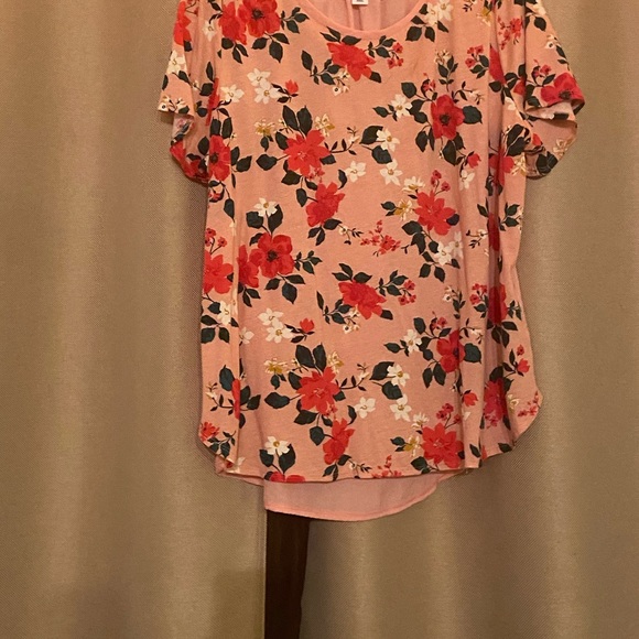 Pink Floral Print Blouse - Picture 2 of 4